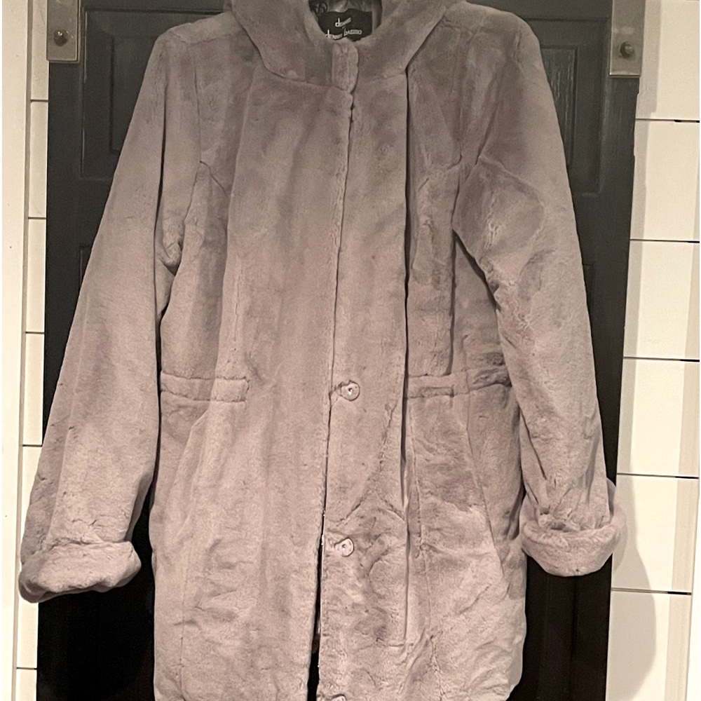 Faux fur coat